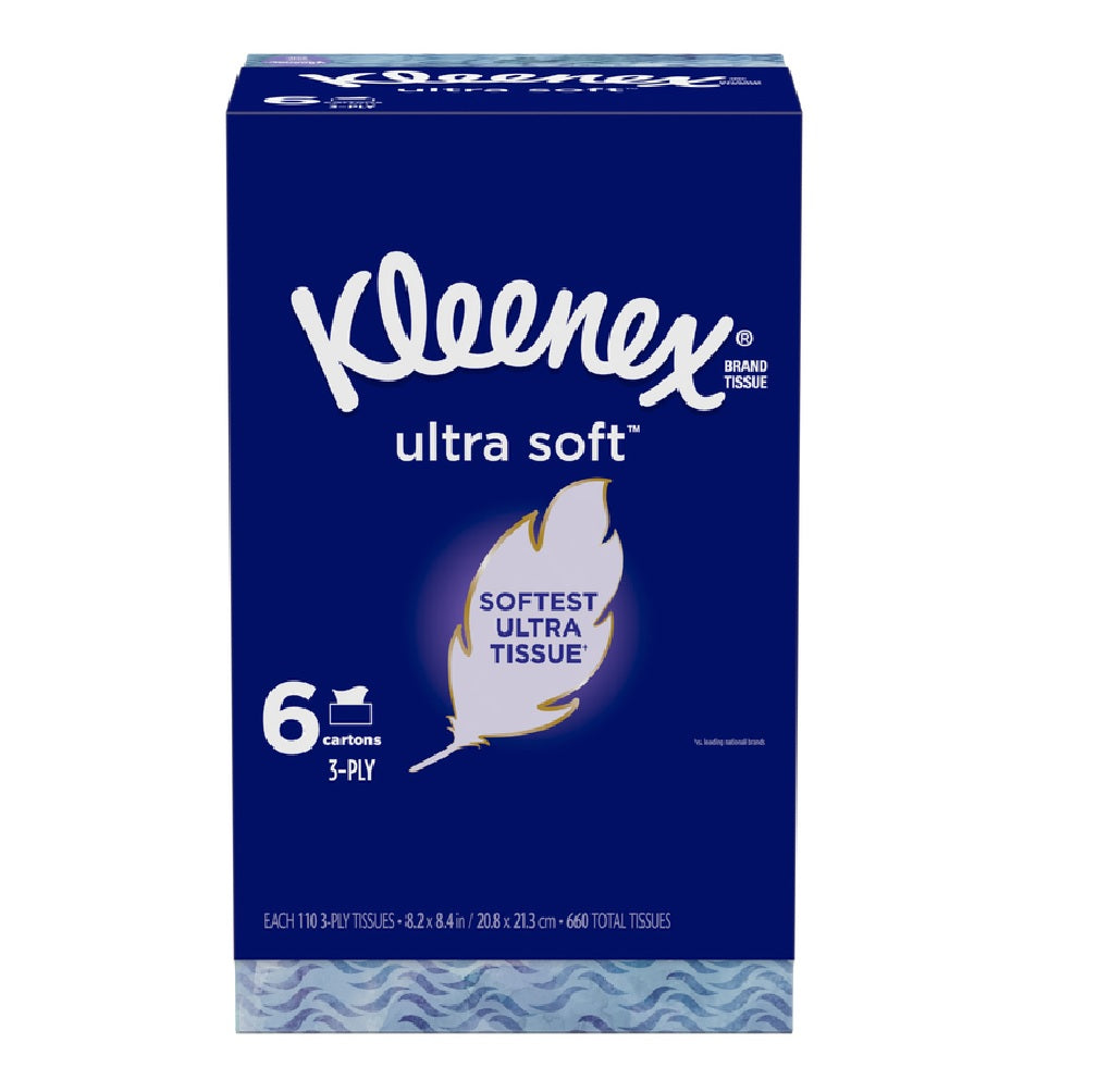 Kleenex 51759 Ultra Soft Facial Tissue, Assorted