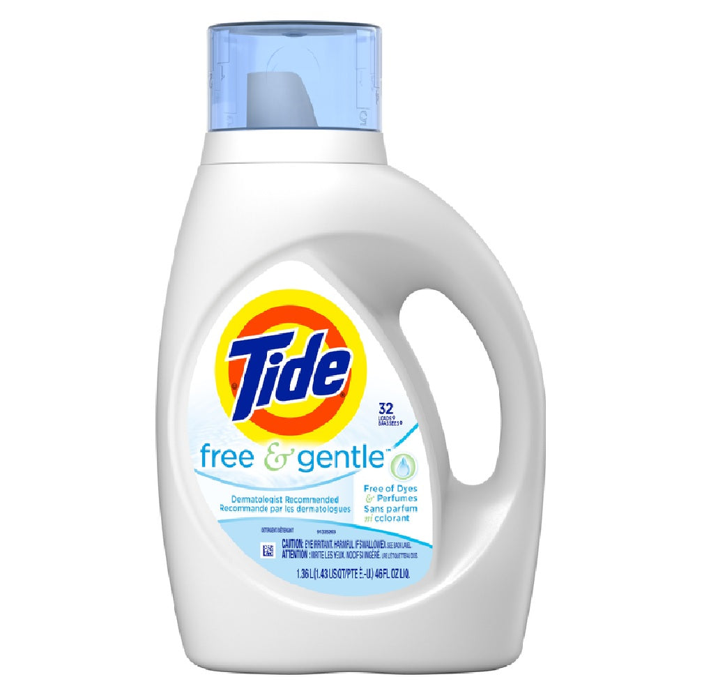 Tide 41825 Free & Gentle Laundry Detergent, 46 oz.