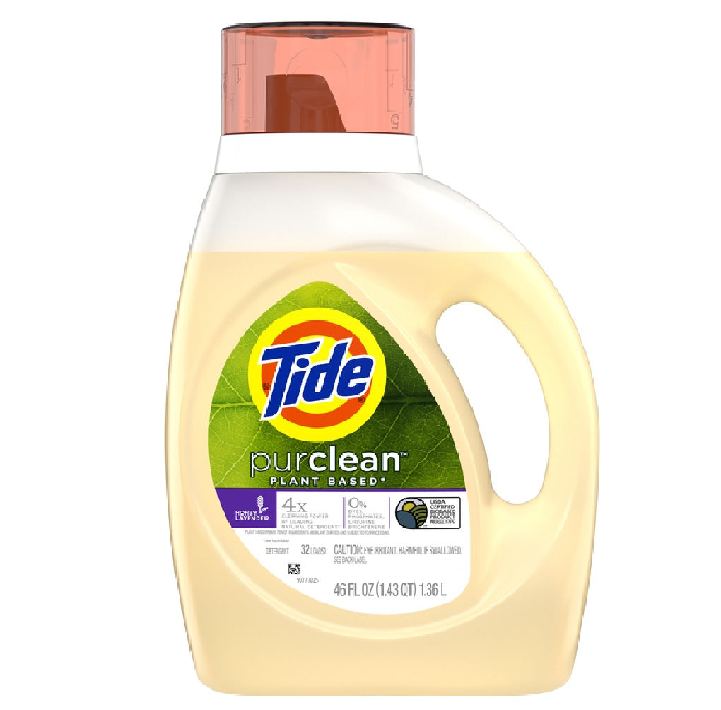 Tide 42046 Purclean Honey Lavender Laundry Detergent