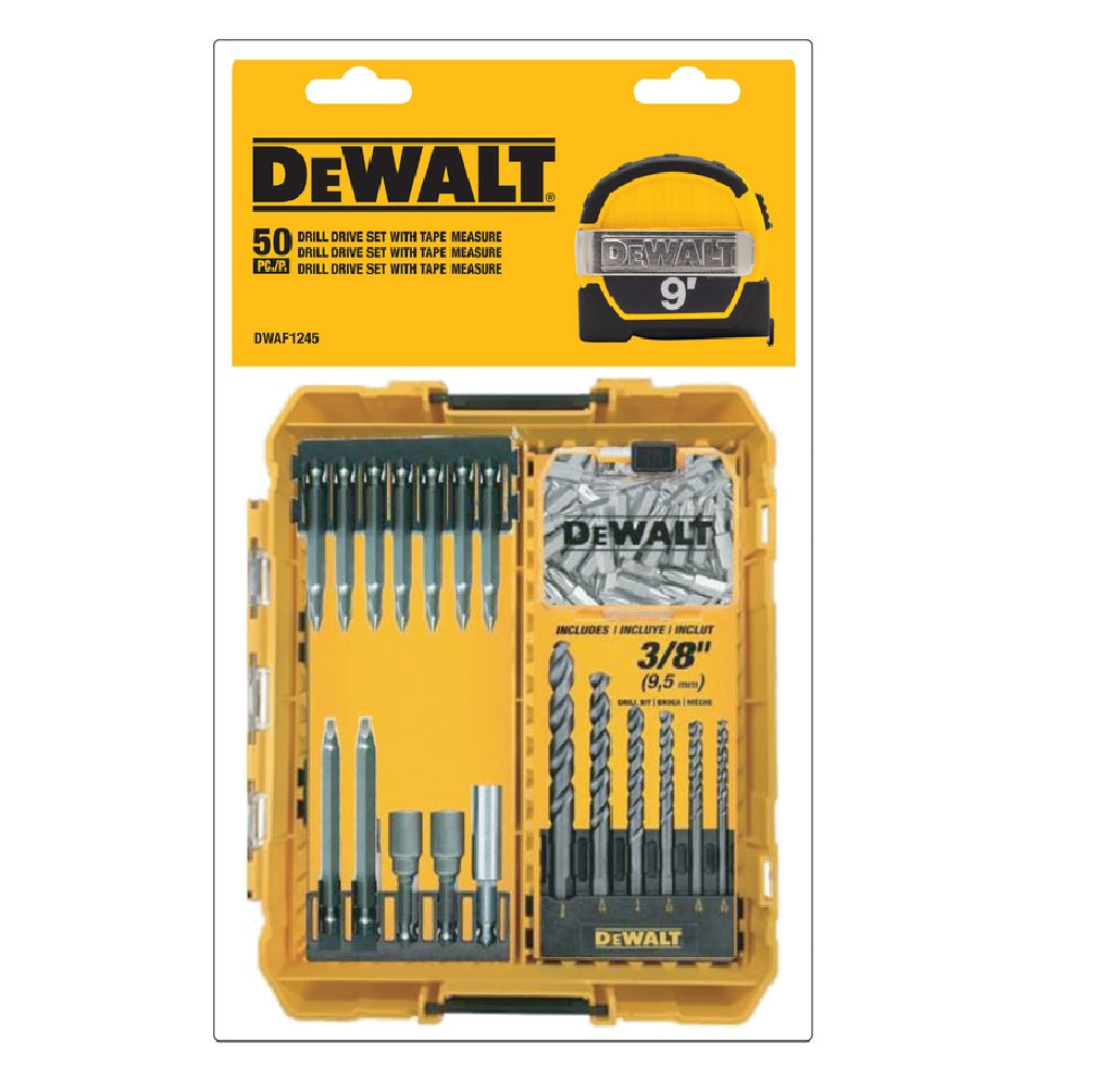 DeWalt DWAF1245 Drill Drive Set with Tape Measure