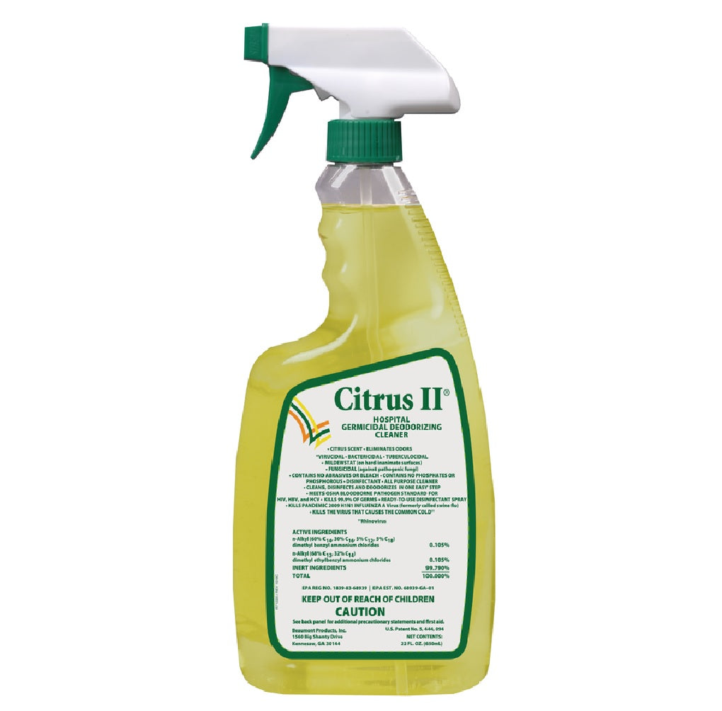 Citrus II 633712927-12PK Hospital Germicidal Deodorizing Cleaner