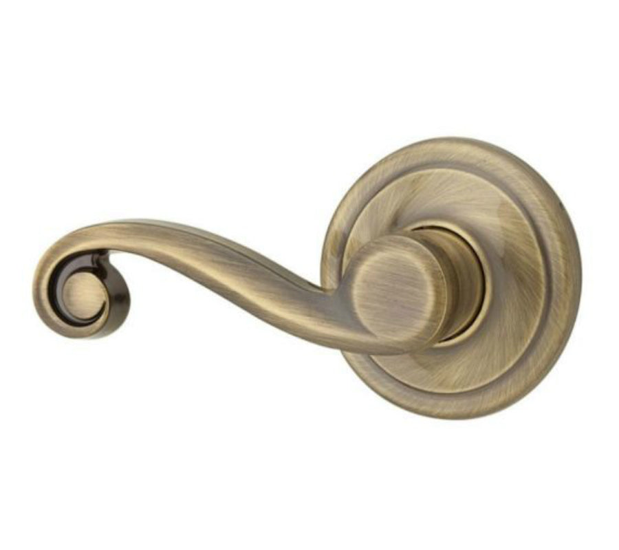 Kwikset 788LLLH-5V1 Lido Left Hand Dummy Lock, Antique Brass