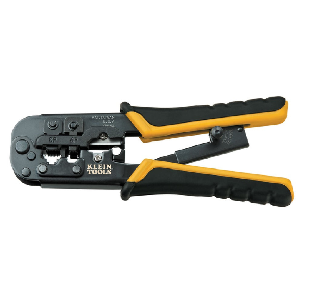 Klein Tools VDV226-011-SEN Modular Crimper, Black/Yellow