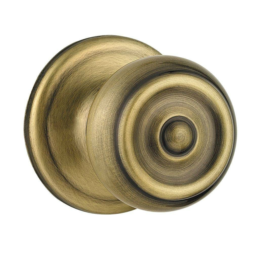 Kwikset 788PE-5 Phoenix Half Dummy Lock, Antique Brass