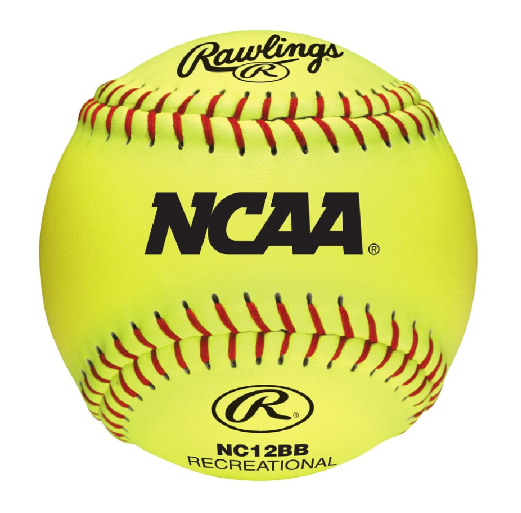 Rawlings NC12BB NCAA Softballs, Yellow