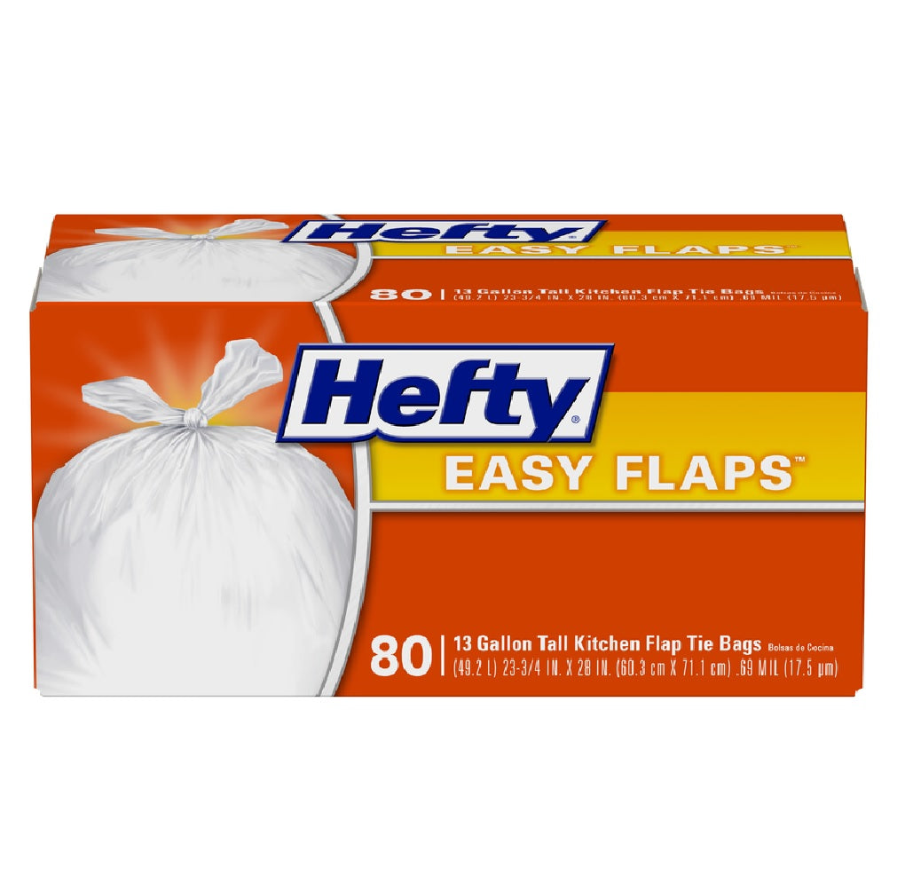Hefty 00E84563 Easy Flaps Tall Kitchen Bags
