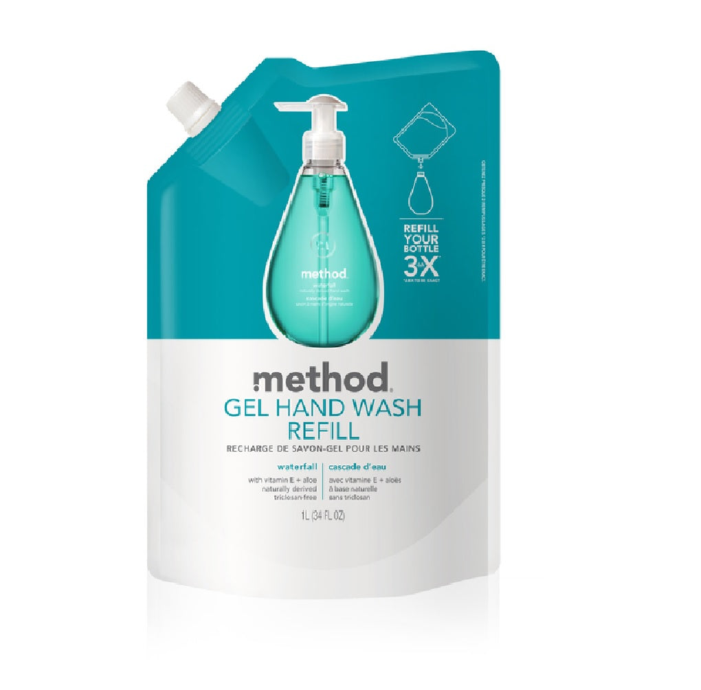 Method 11812 Waterfall Gel Hand Soap Refill, 34 oz.