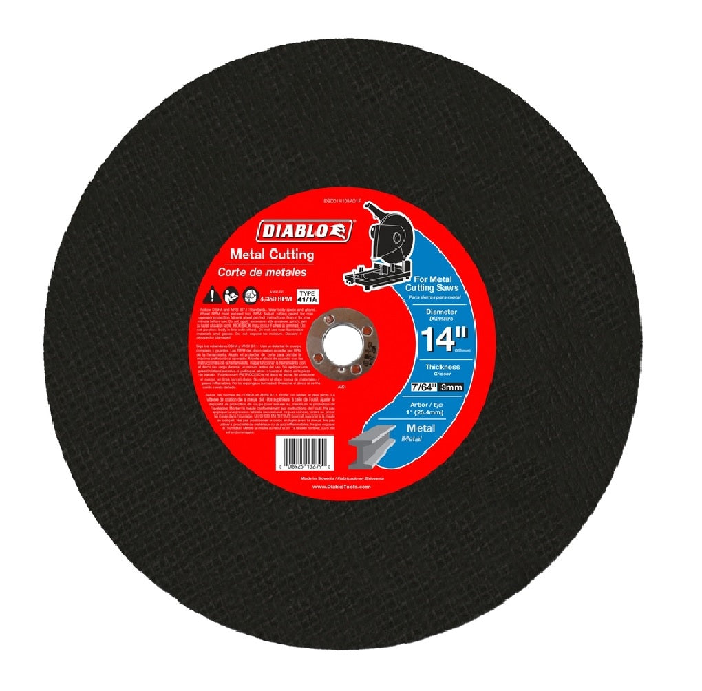 Diablo DBD014109A01F Metal Cut-Off Disc, 14 Inch
