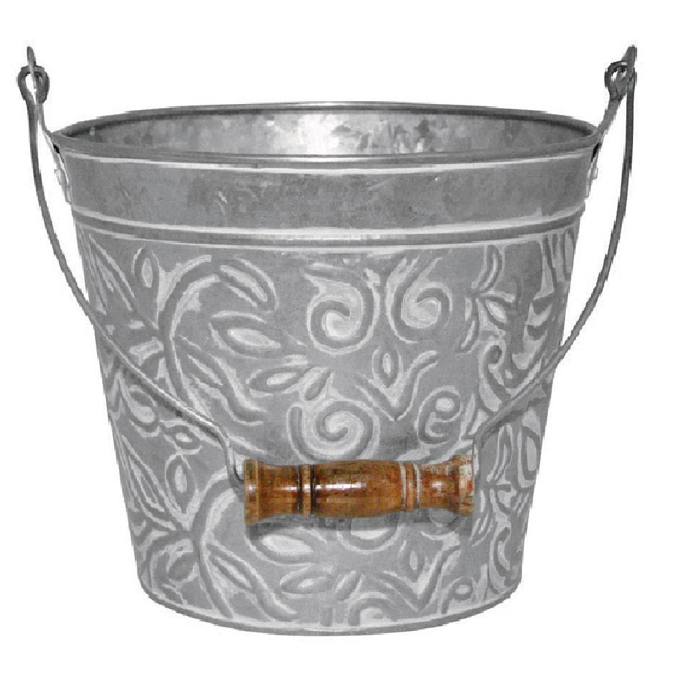 Robert Allen MPT01632 Round Planter, Charcoal