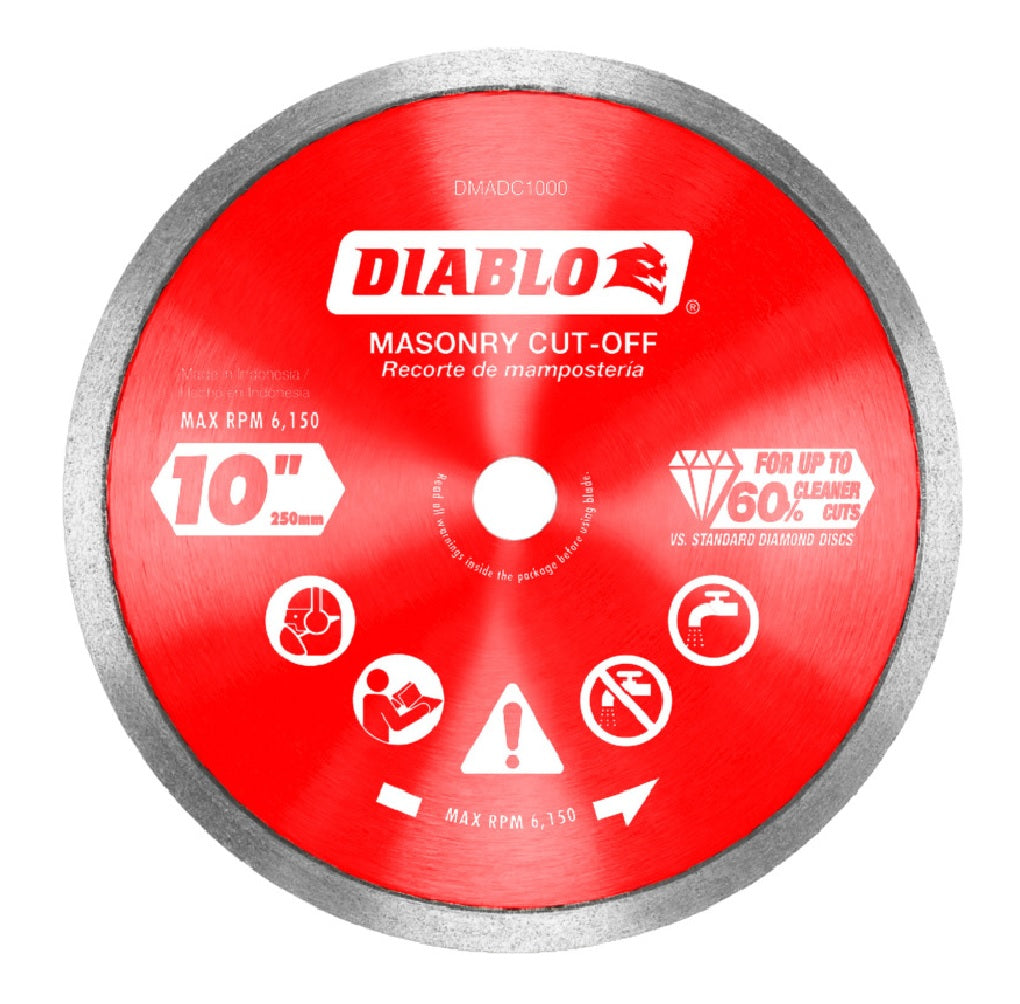 Diablo DMADC1000 Diamond Continuous Rim Cut-Off Discs for Masonry