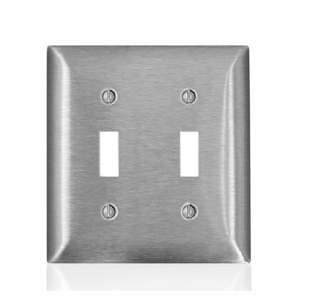 Leviton 00SL2-000 C-Series Toggle Wall Plate, Metal