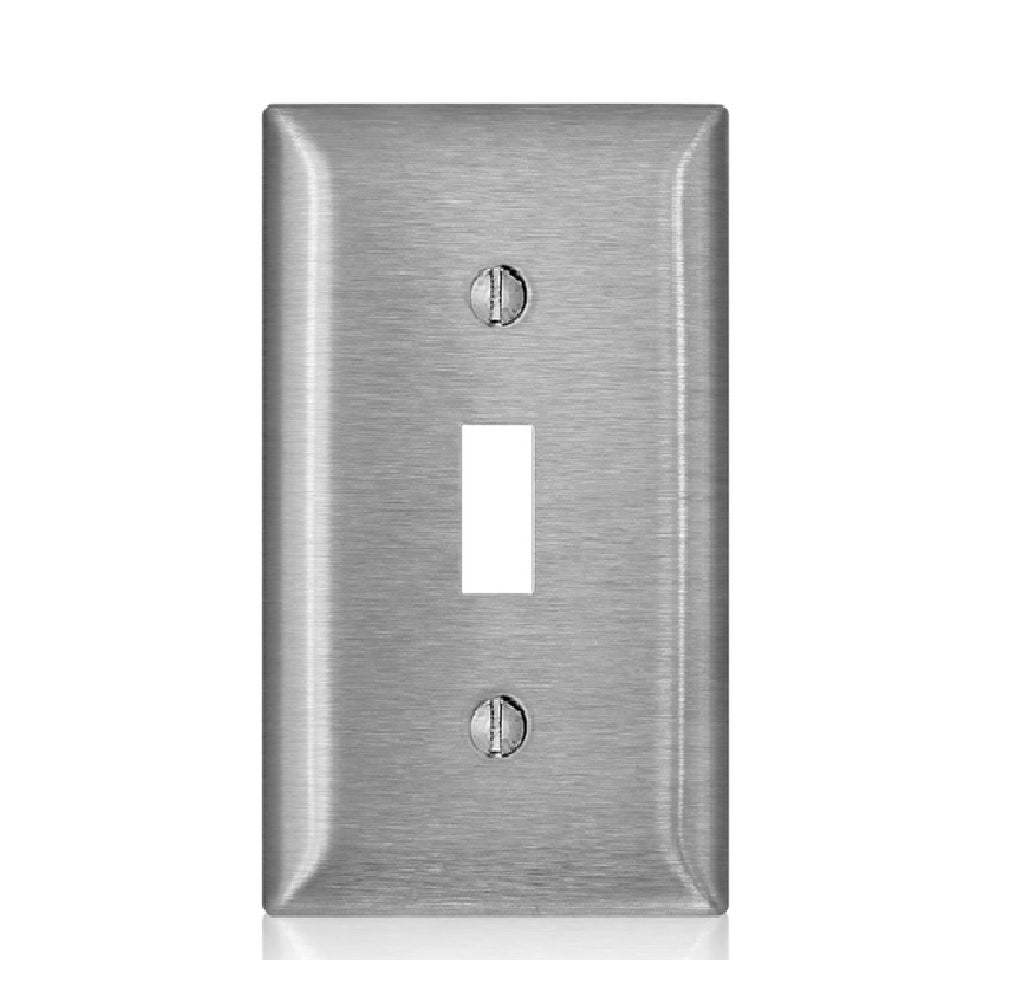 Leviton 00SL1-000 C-Series Toggle Wall Plate, Metal