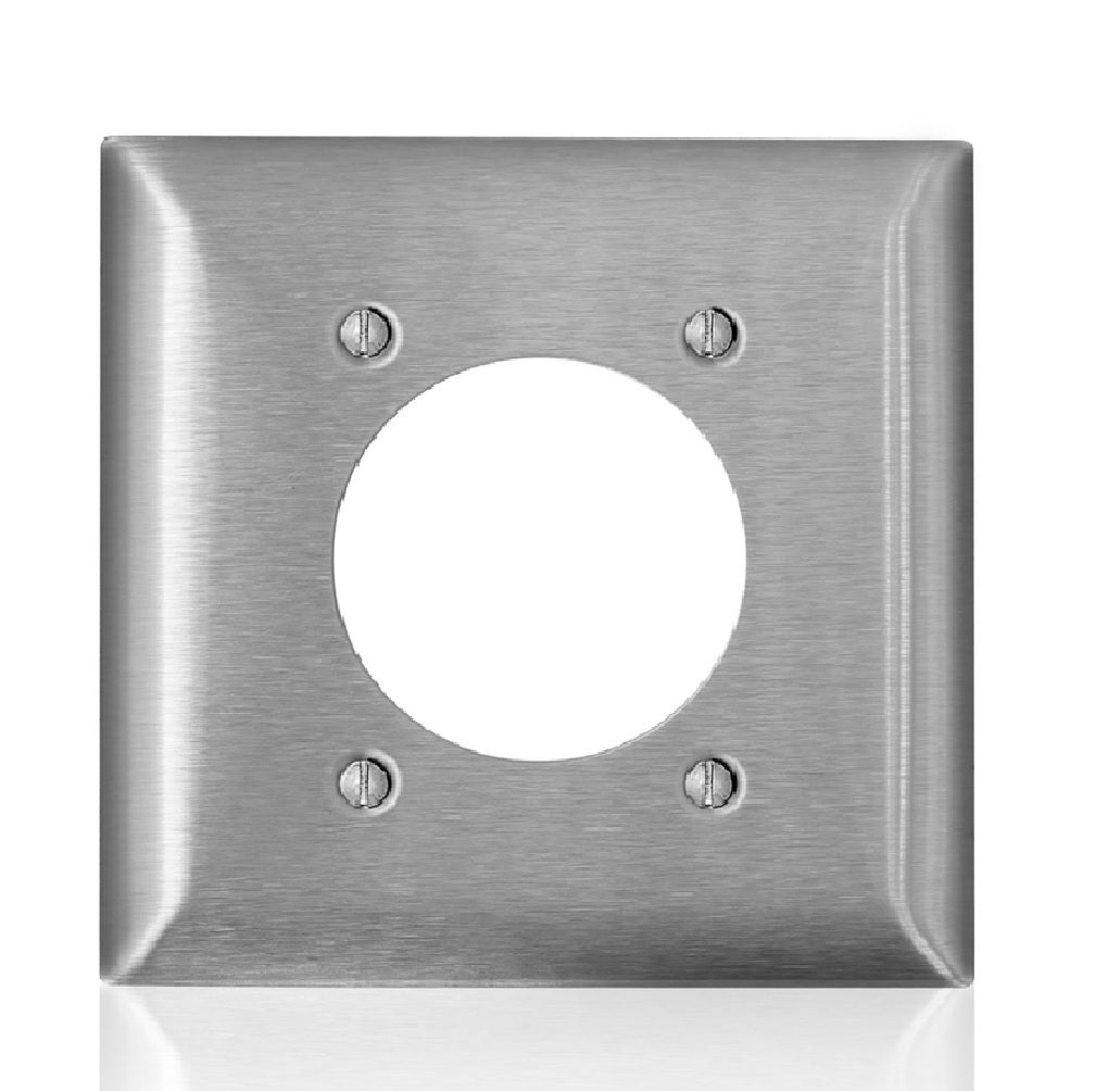 Leviton SL703-000 C-Series Receptacle Wall Plate, Metal