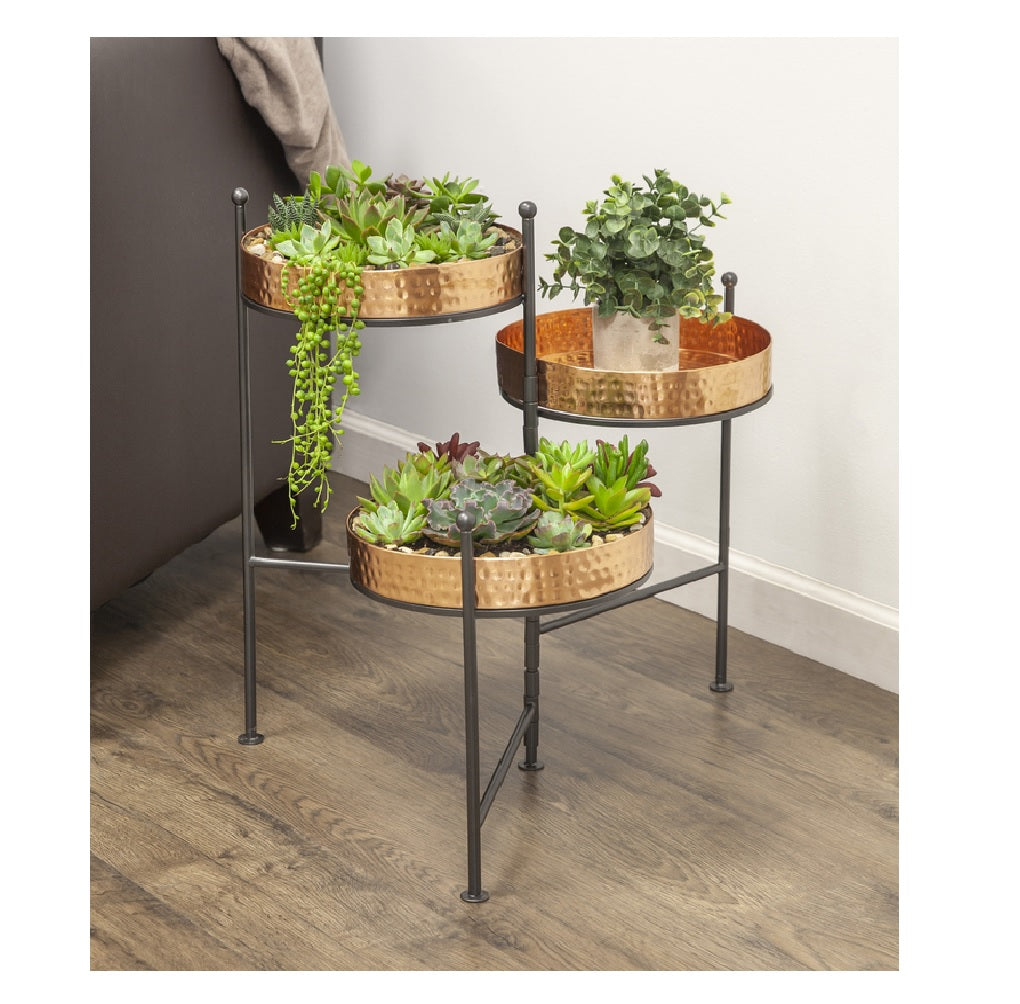 Panacea 82193 3 Tiered Planter with Stand, Metal
