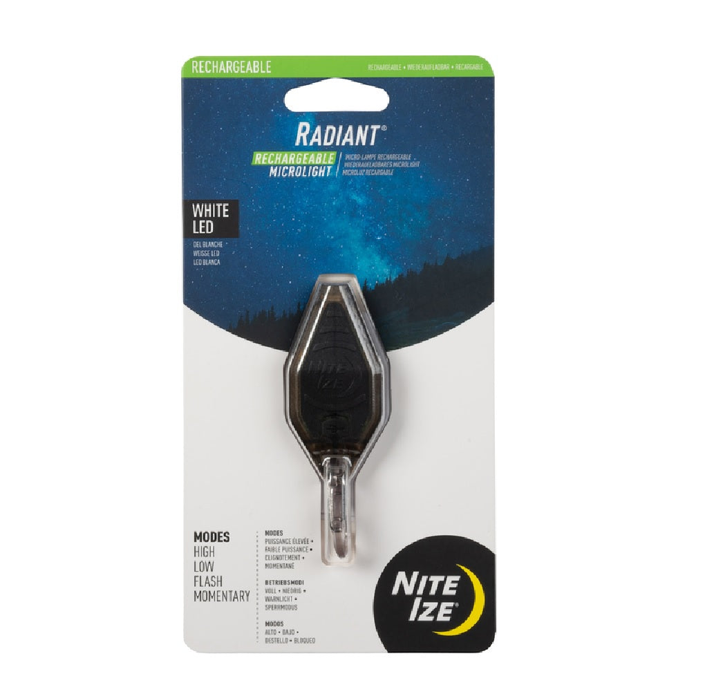 Nite Ize RMLR02-29-R7 LED Flashlight With Key Ring, Black