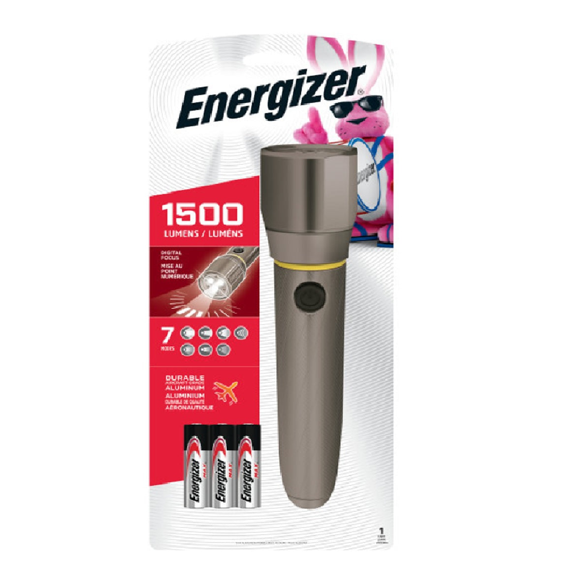 Energizer ENPMZH611 LED Flashlight, Silver