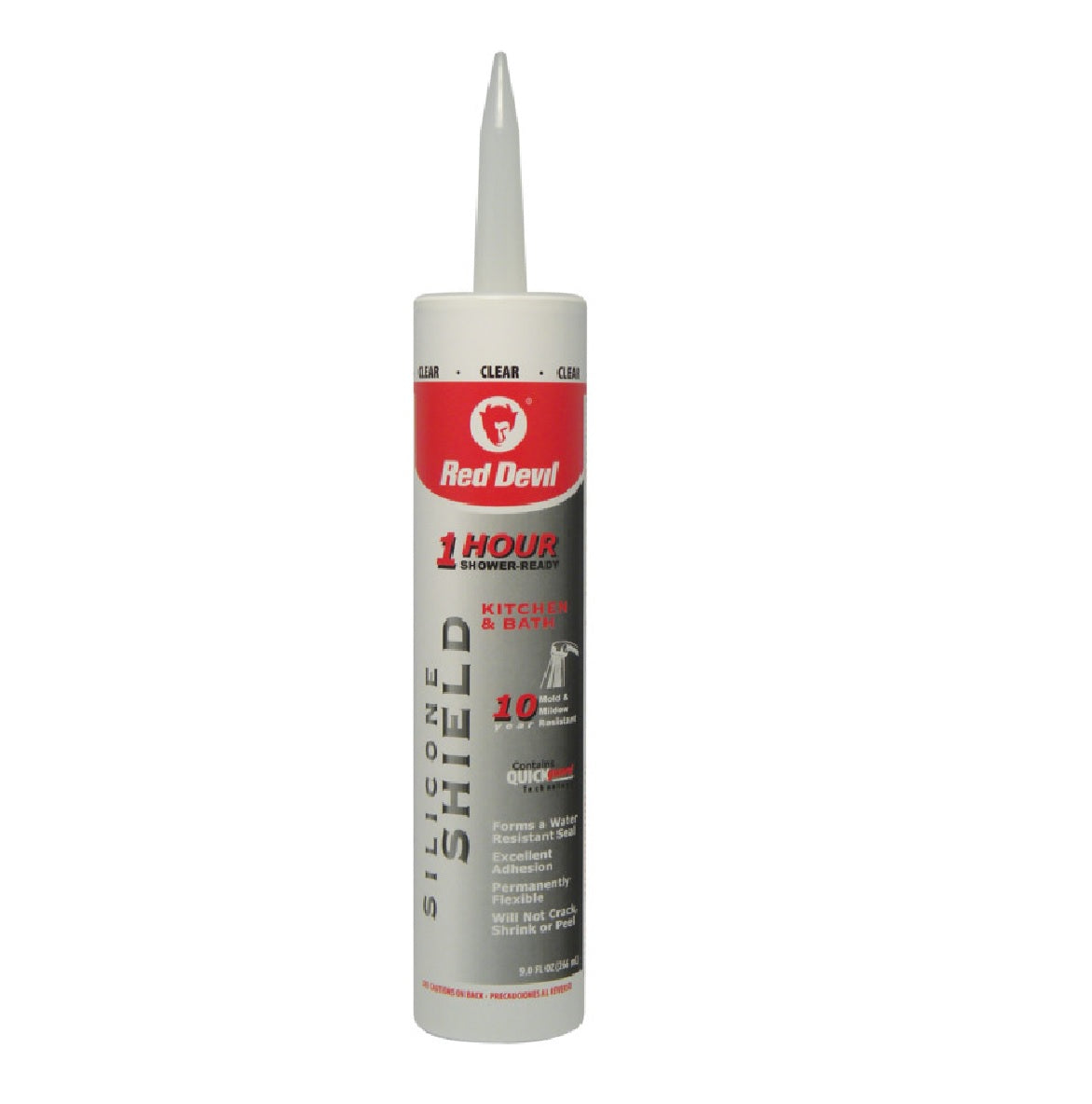 Red Devil 0826KB Silicone Shield Kitchen & Bath Sealant