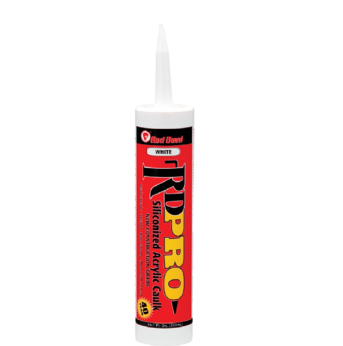 Red Devil 0906/OI Siliconized Acrylic Caulk, White