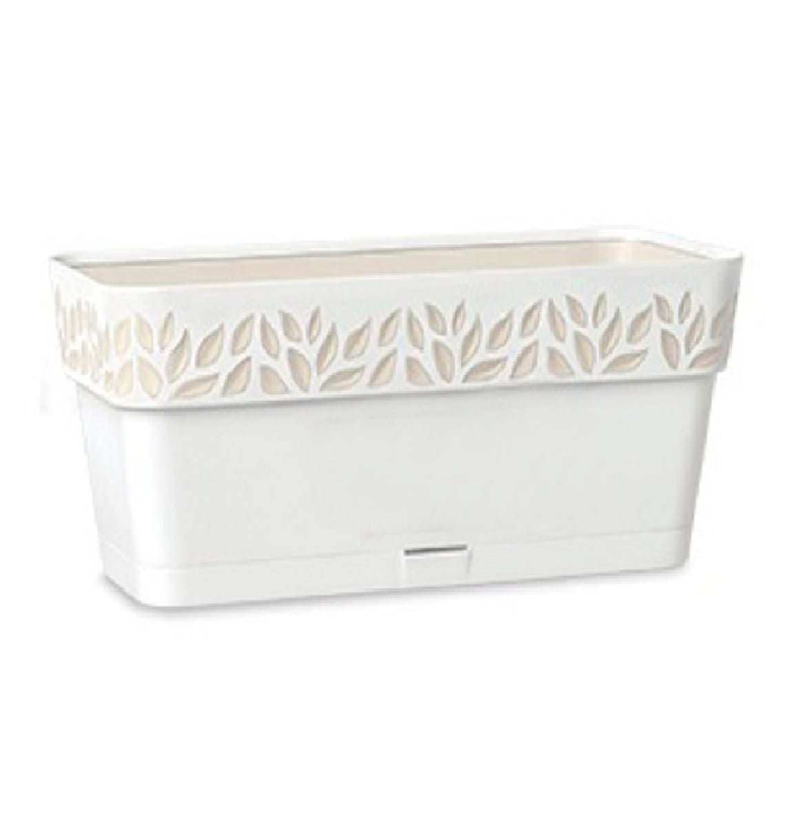 Deroma 9E62ZFZ022 Leaf Leaves Rectangular Balcony Planter