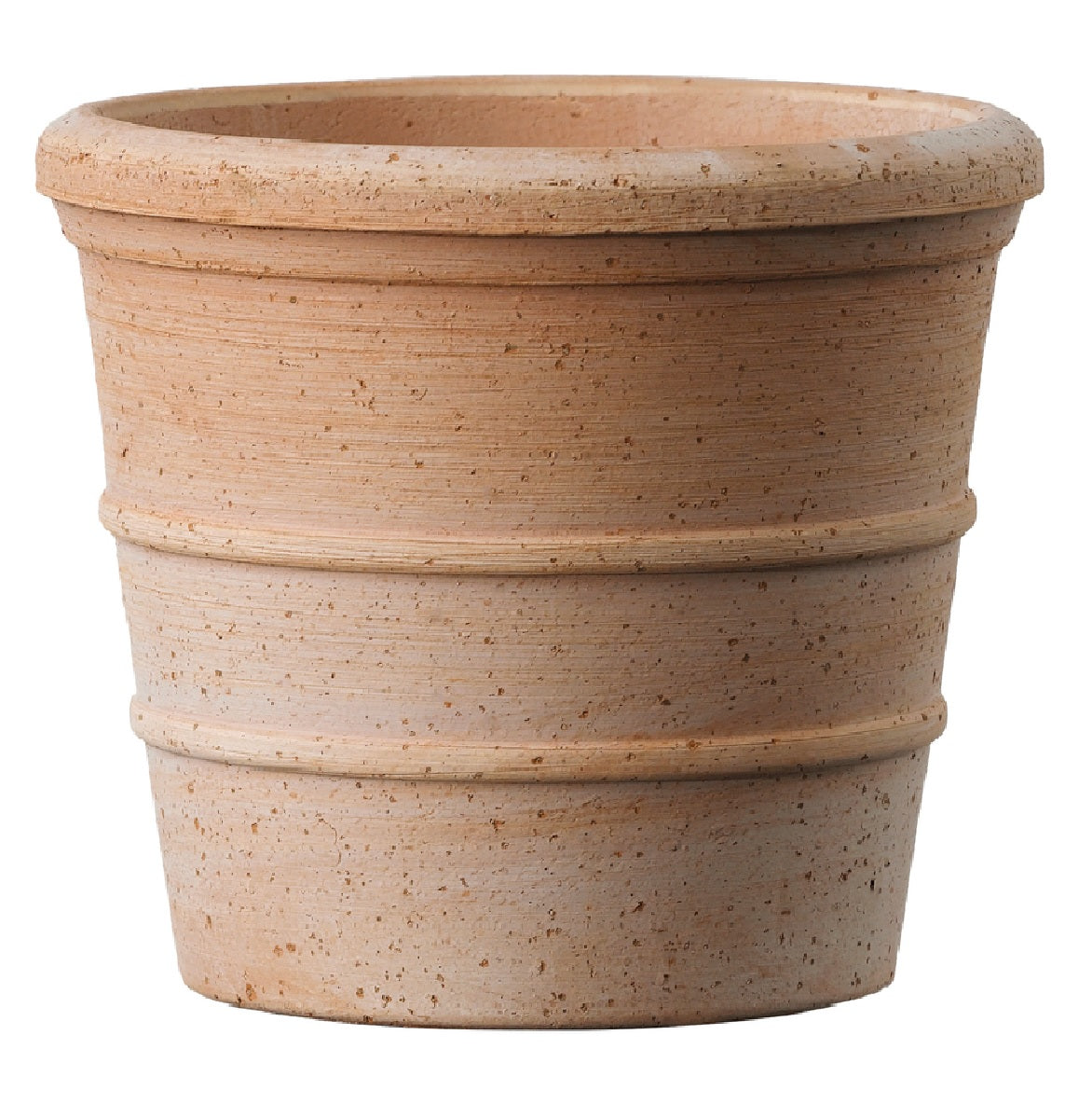 Deroma TLG11PZ Siena Round Planter, Clay