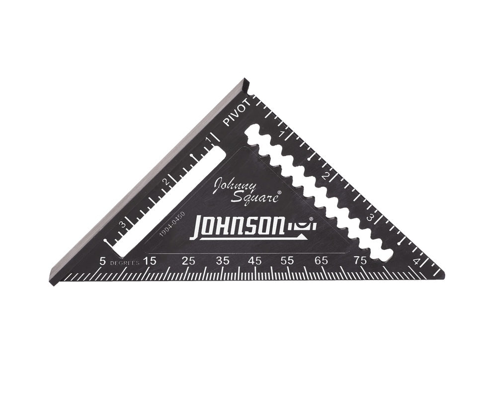 Johnson 1904-0450 Johnny Square Professional Easy-Read, 4-1/2", Black