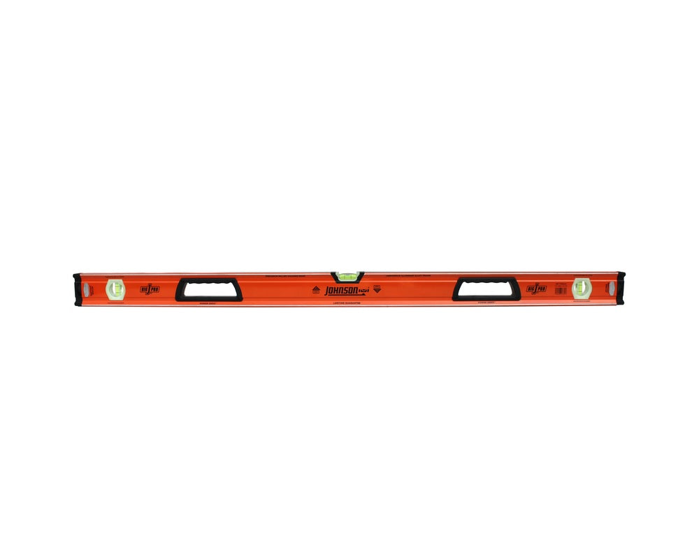 Johnson 1734-4800 Magnetic Aluminum Box Level, 48", Orange