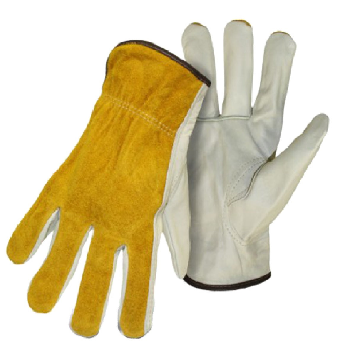 Boss 4062L Shirred Elastic Back Cuff Gloves, Leather