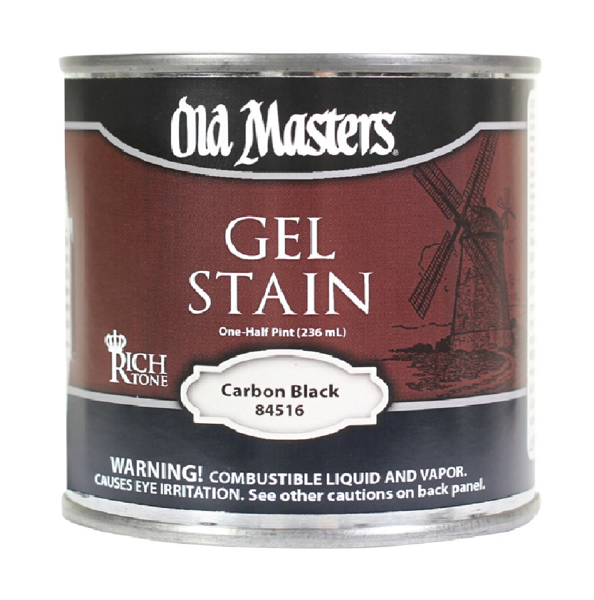 Old Masters 84516 Gel Stain, Carbon Black