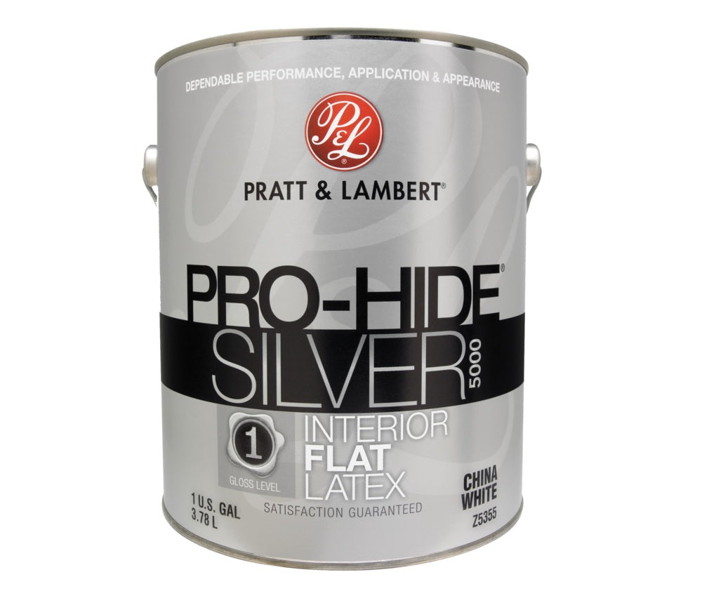 Pratt & Lambert 0000Z5355-16 Pro-Hide Interior Paint, China White, 1 Gallon