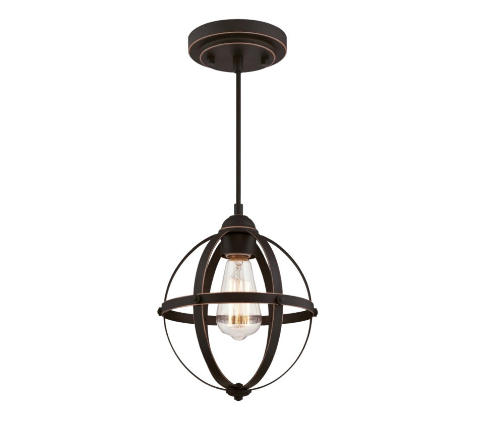 Westinghouse 63619 Mini Pendant Light, 60 watts, Brown