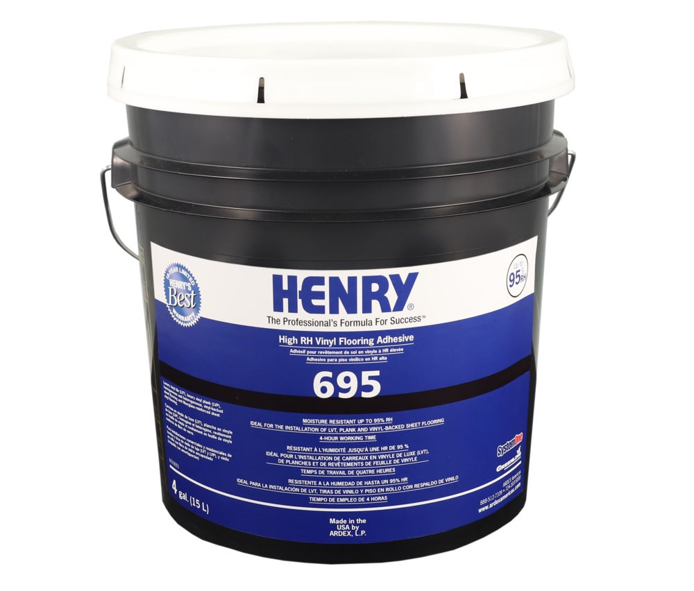 Henry 30886 Releasable Bond Pressure Sensitive Adhesive, 4 Gallon
