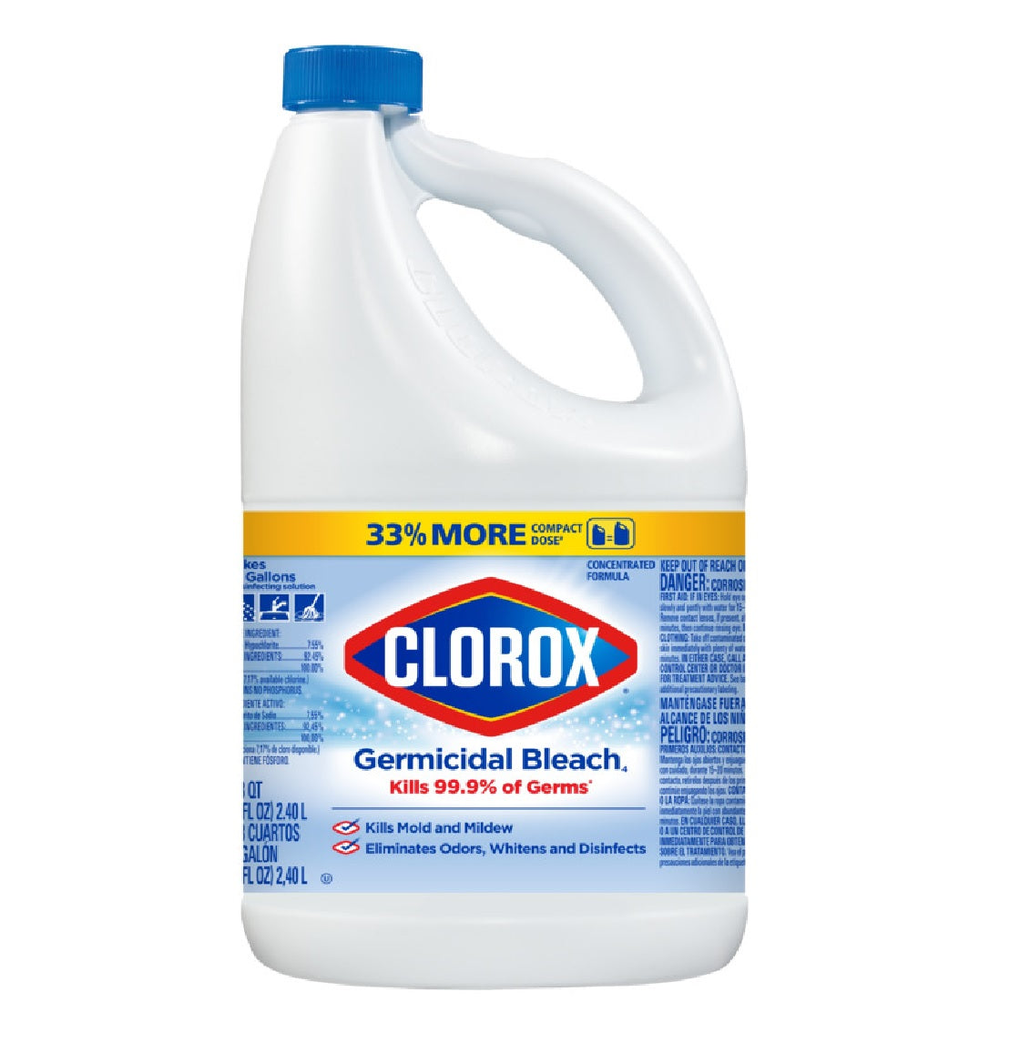 Clorox 32293 Germicidal Bleach, Pale Yellow, 81 oz