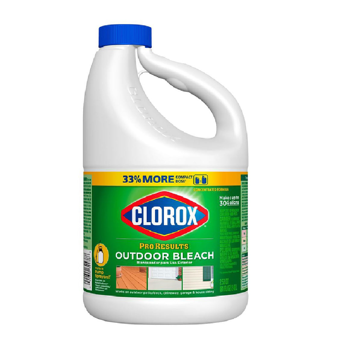 Clorox 32438 Pro Results Regular Outdoor Bleach, 81 oz