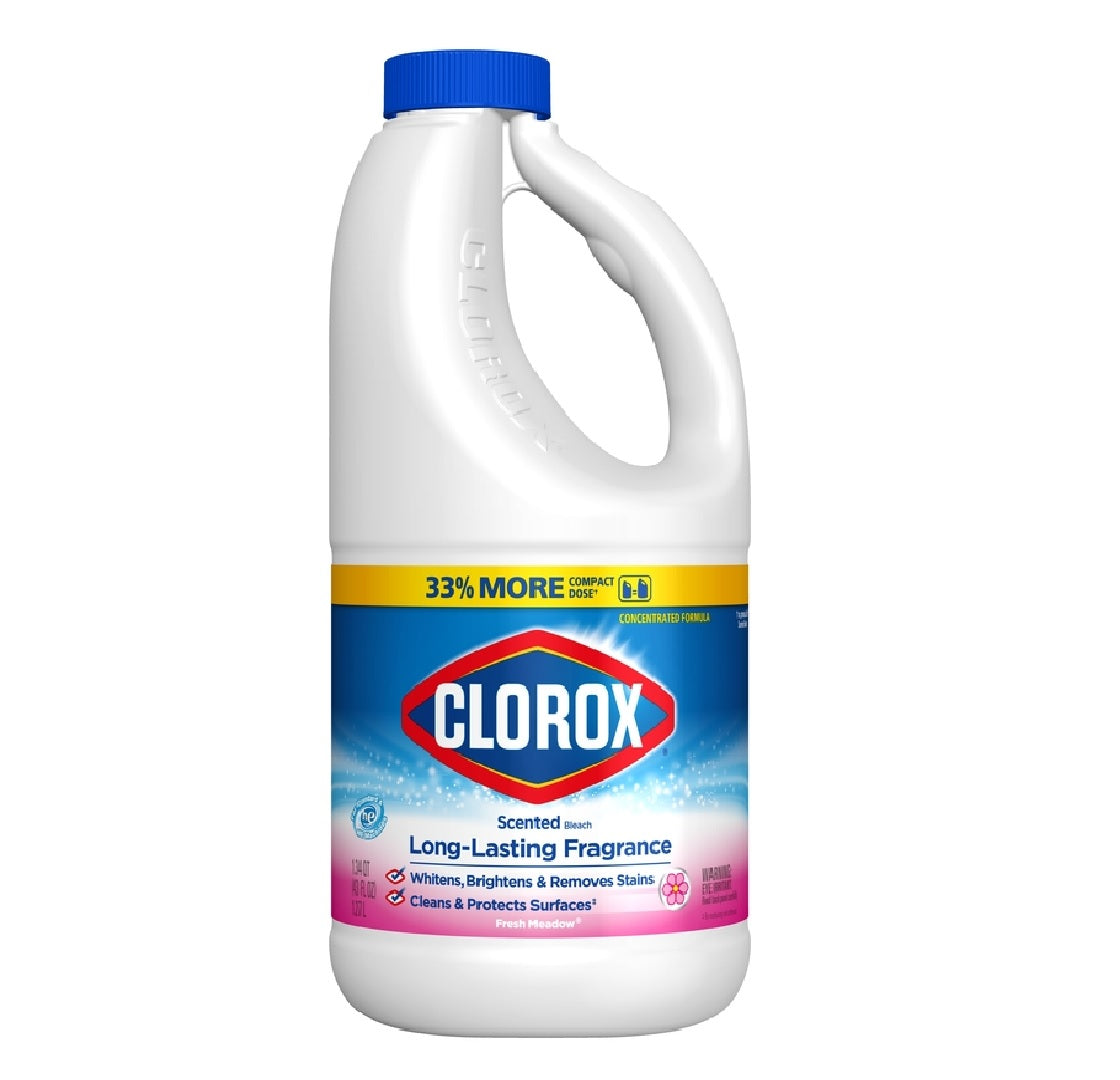 Clorox 32280 Long-Lasting Fragrance Fresh Meadow Bleach, 43 oz.