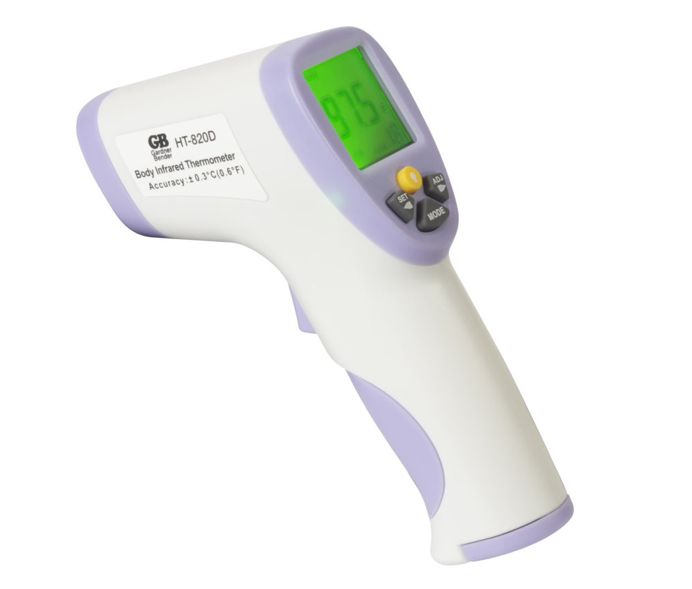 HTi HT-820D Human Body Infrared Thermometer, Digital Display