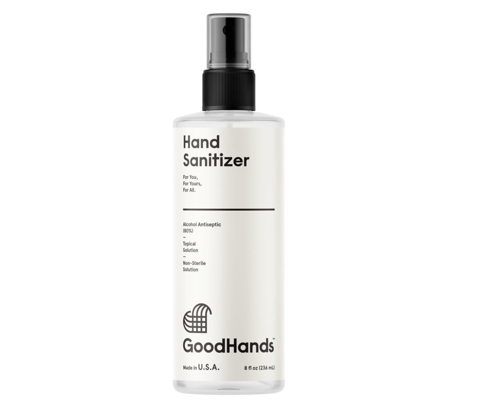 Good Hands 965-08 Spray Hand Sanitizer, 8 Oz, Colorless