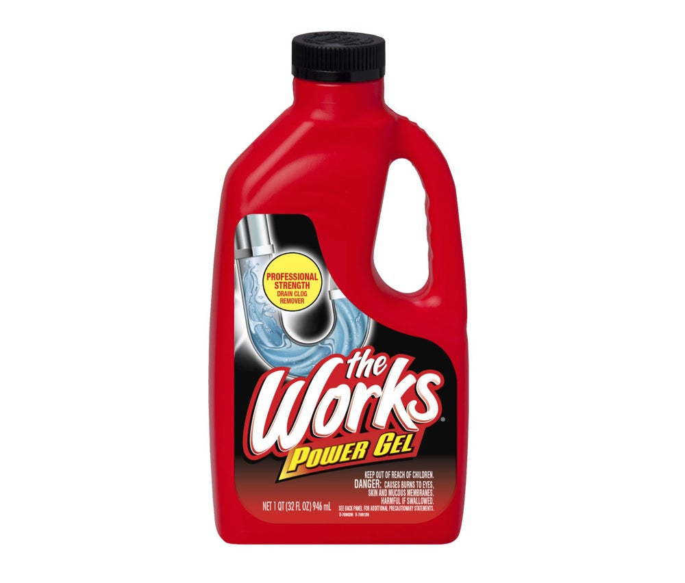 The Works 633210WK Drain Opener, 32 oz