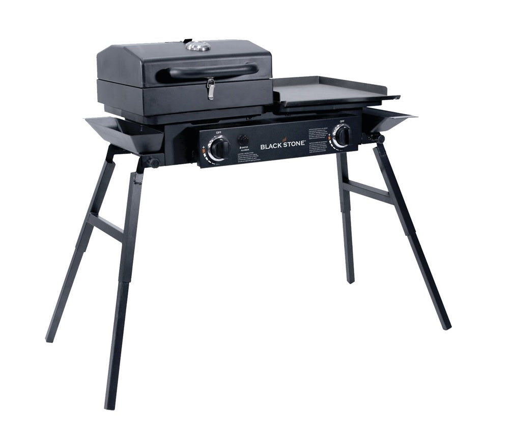 Blackstone 1827 Tailgater Combo Grill, 35000 Btu, Black