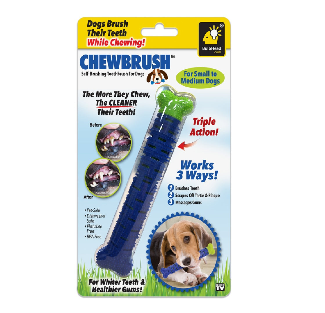 Bulbhead 14522-12 Chewbrush As Seen On Tv Dog Self Brushing Toothbrush