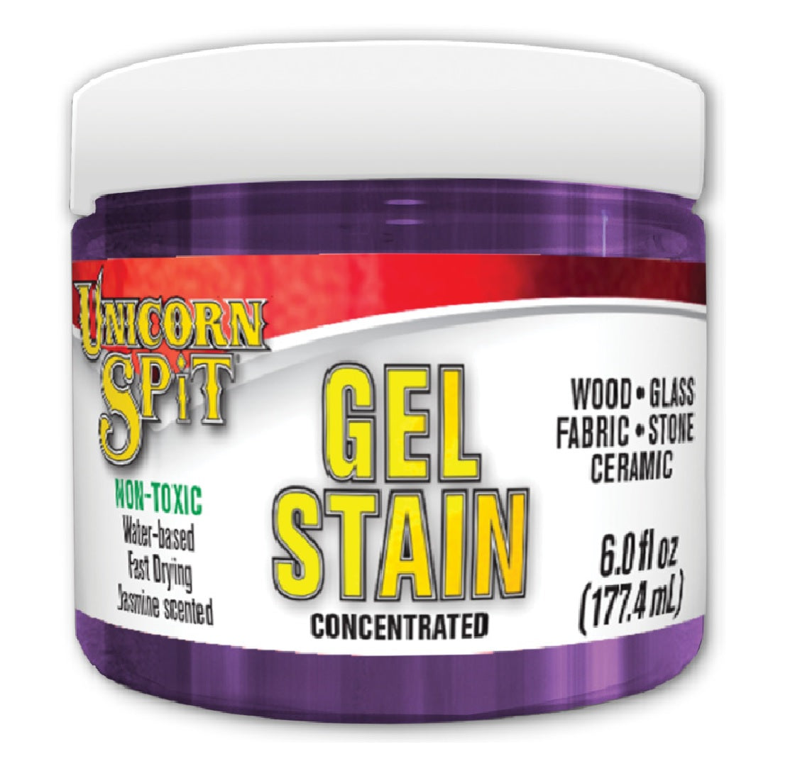 Unicorn Spit 5772009 Gel Stain and Glaze, 6 fl-oz Jar, Purple