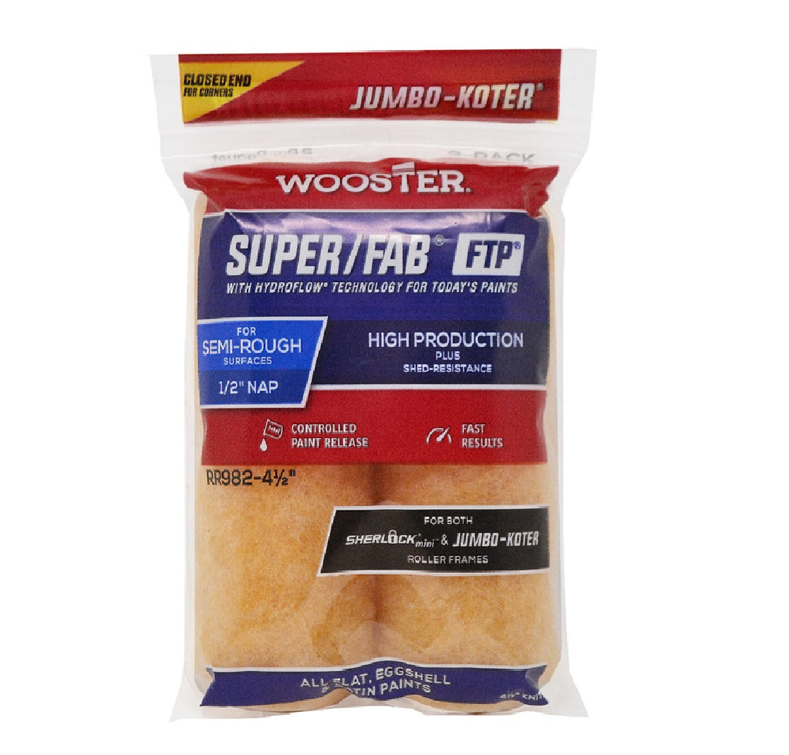 Wooster Brush RR982-4 1/2 Super/Fab Jumbo Paint Roller Cover