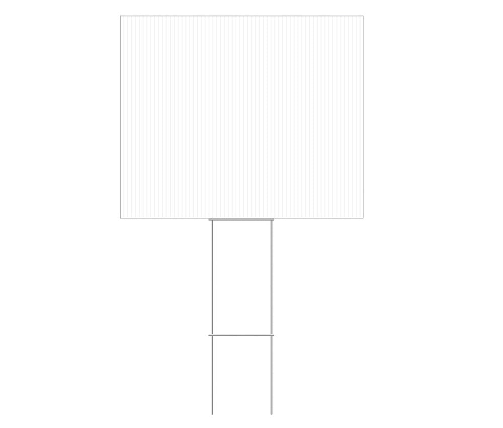 Hillman 844496 English White Blank Sign, 20" X 24"