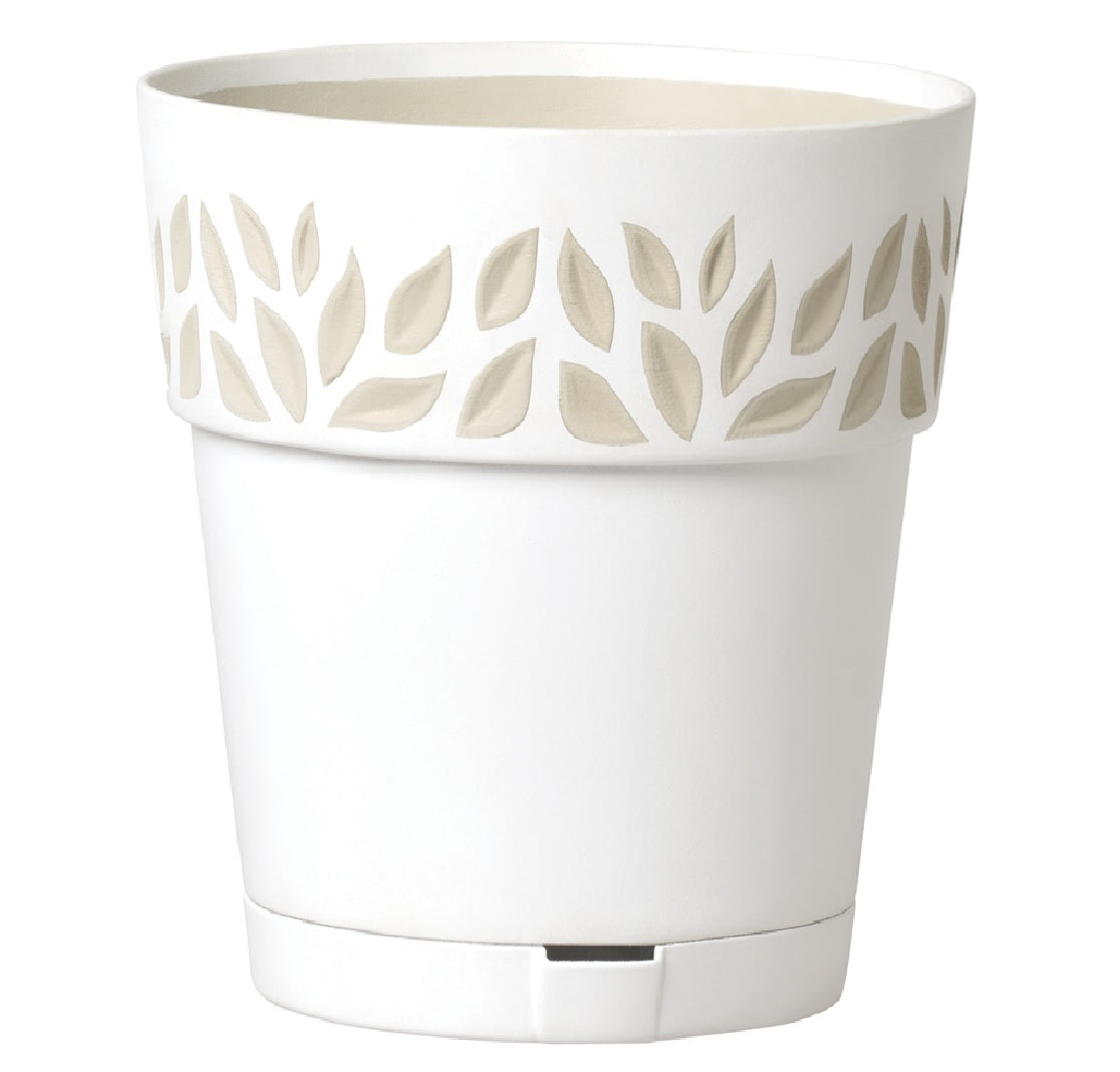 Marshall Pottery 9DW1ZSZ022 Deroma Leaf Planter, White