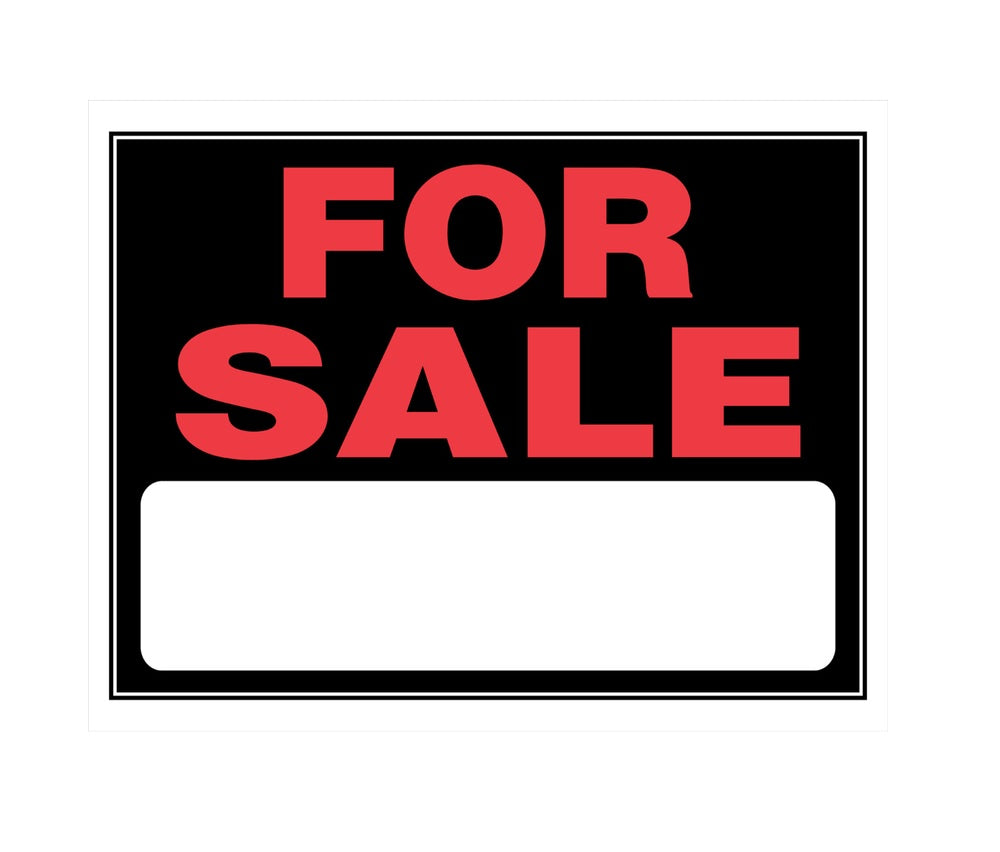 Hillman 840028 English Sale Sign, 15" x 19", Black