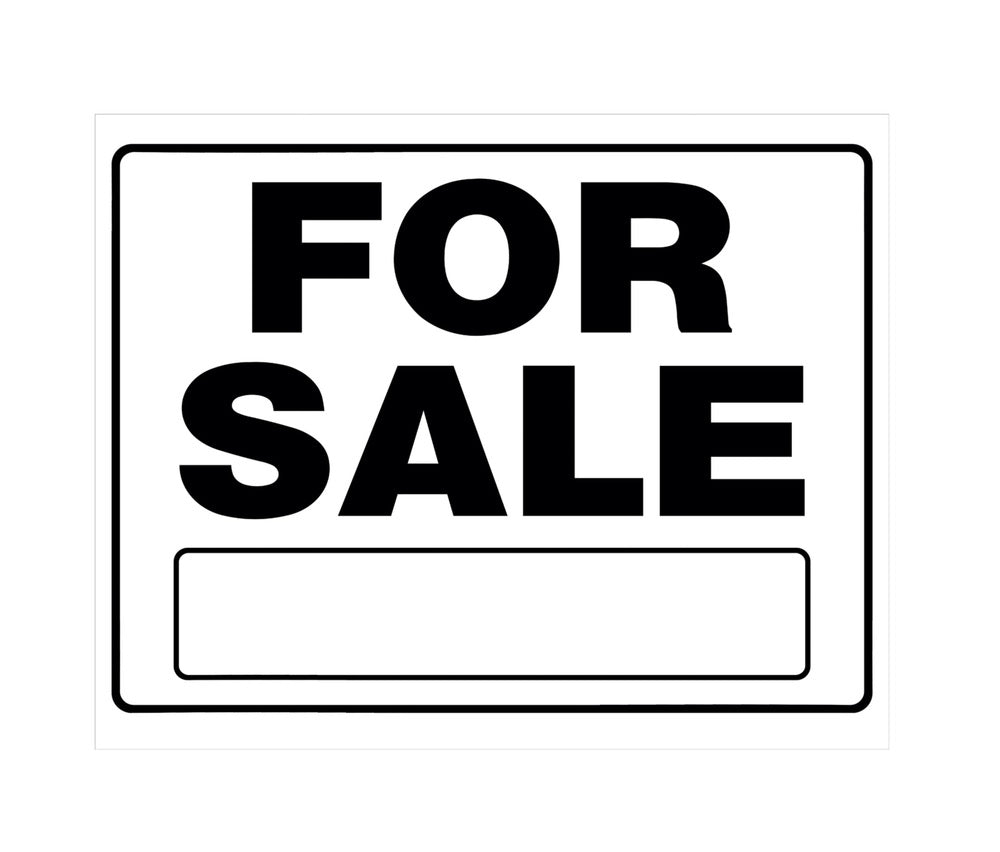 Hillman 840054 English  Sale Sign, 20" x 24", White