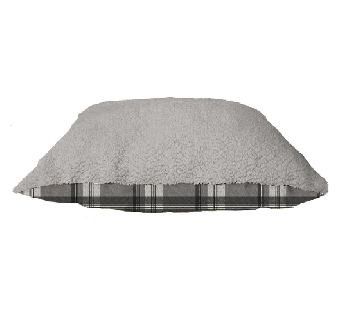 Arlee Home Fashions 59-21028GRY-KA Rectangle Plaid Pet Bed