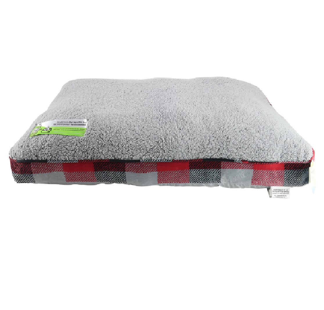 Arlee Home Fashions 59-01098RED-KA Montgomery Plaid Pet Bed