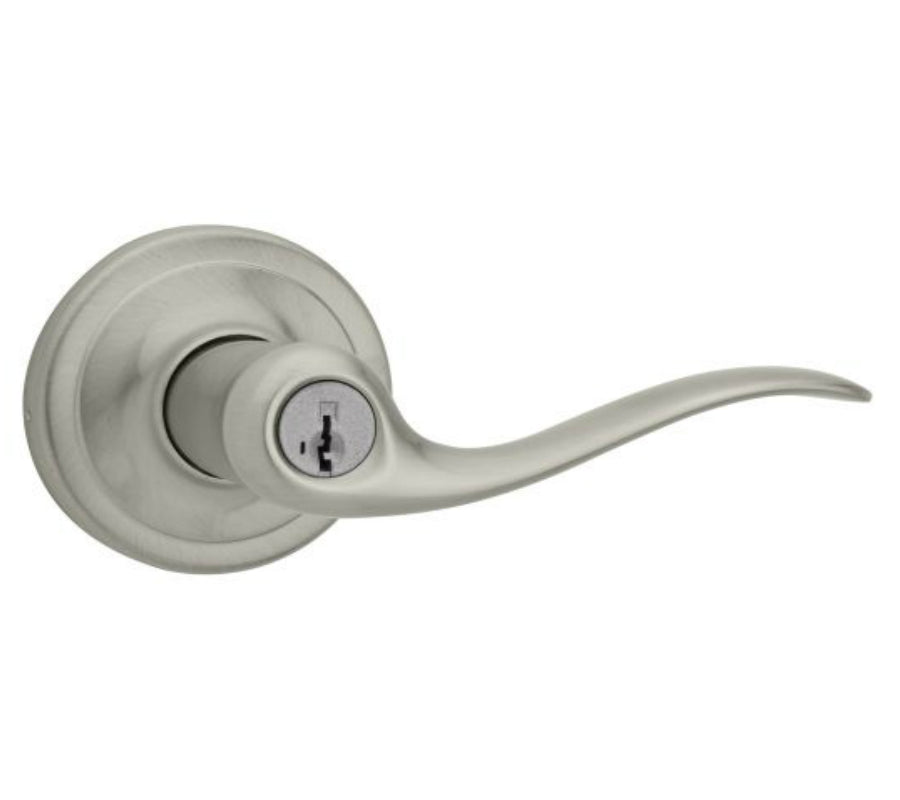 Kwikset 741TNL-15S Tustin Entry Door Leverset, Satin Nickel