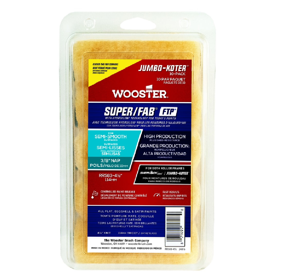 Wooster Brush RR583-4 1/2 Super/FAB Jumbo Paint Roller Cover