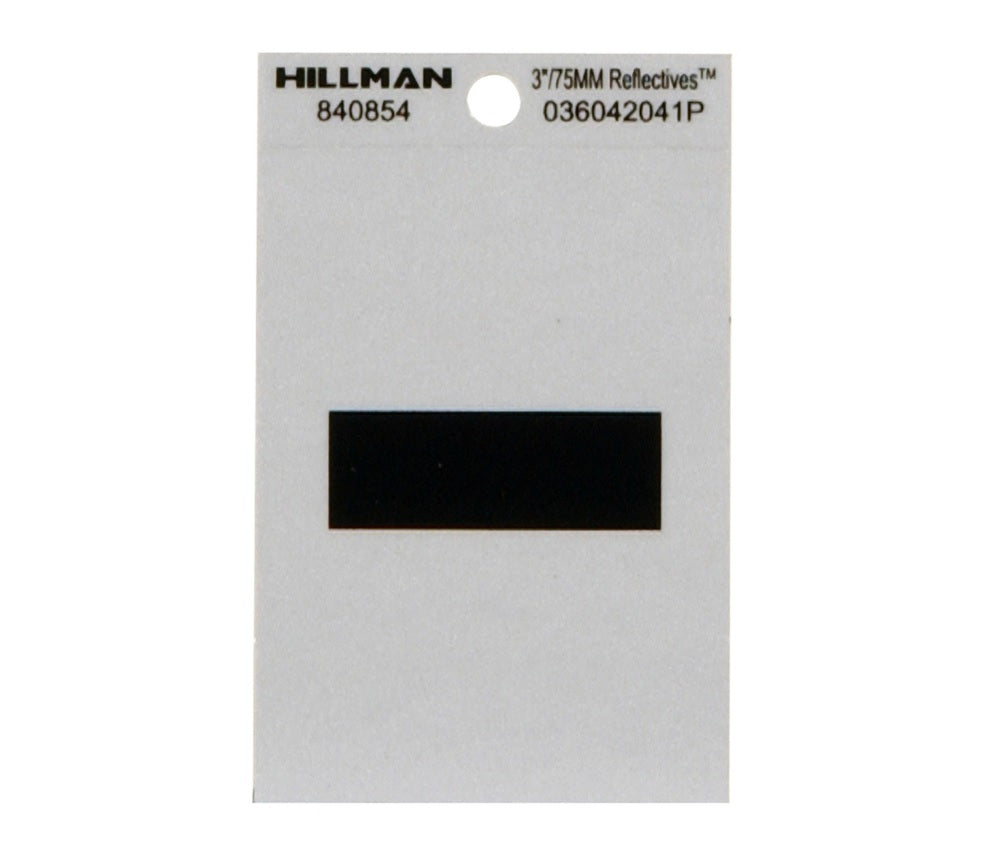 Hillman 840854 Reflective Self-Adhesive Special Character, Black